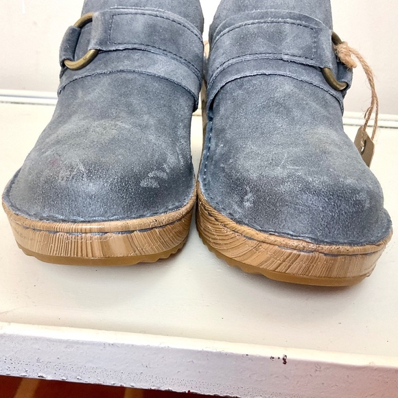Blue BORN Women's Nola Suede Distressed Clogs Sz 8M - Picture 4 of 12